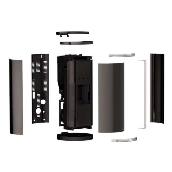 Õhujaotusega pelletikamin  ERGONOMIC GLASS HYBRID 10 KW - Image 3