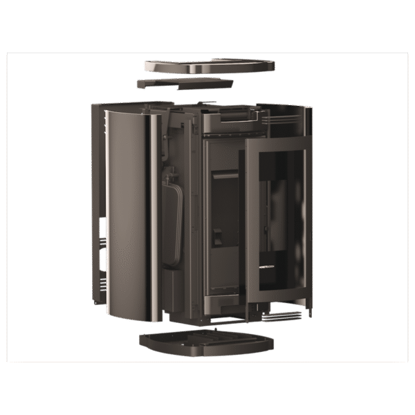 Pelletikamin AQUA TURBO NEW GLASS 30 ALL CLEAN - Image 3