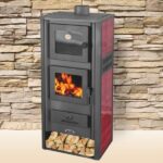 PUUKÜTTE KAMIN AMBASSADOR LM Punane (bordoo) Praeahjuga 10-12 KW