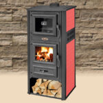 PUUKÜTTE KAMIN AMBASSADOR R Punane (bordoo) Praeahjuga 10-12 KW