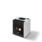 Pelleti Õhkküttekamin DADO Valge 7,5 Kw