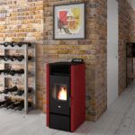 Pelleti Õhkküttekamin Paola Punane13 Kw
