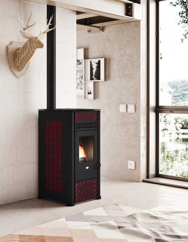 2128210620 Lucilla Pelleti Õhkküttekamin LUCILLA 9,5 Kw - Image 1