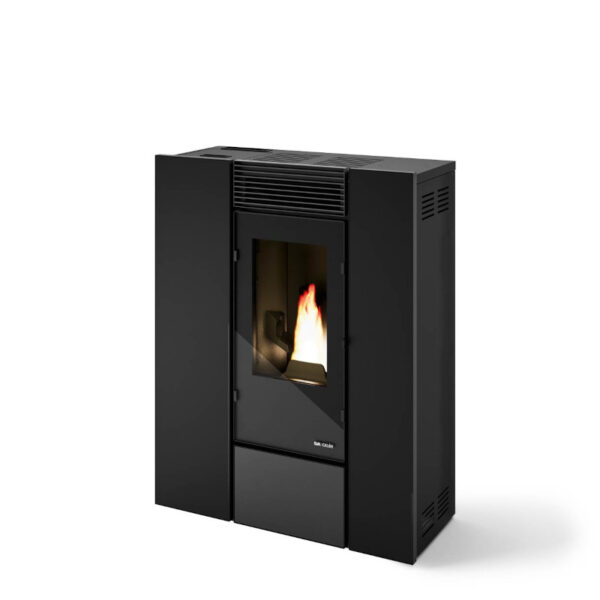 Pelleti Õhkküttekamin õhujaotusega 1 kanal VIOLA  Punane 11 Kw SLIM - Image 4