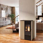 Pelleti Õhkküttekamin Vanessa Ermetica 9,5 Kw Tortora SLIM