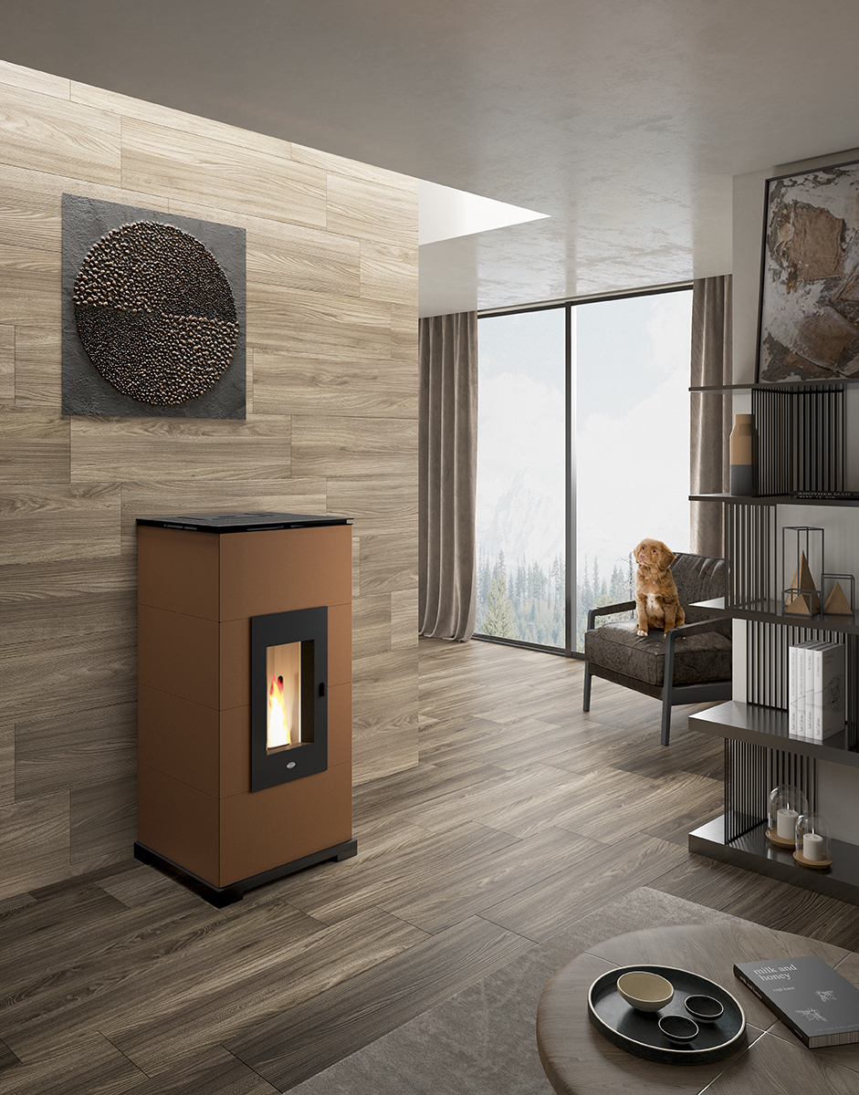 2297711668 Maura Pelleti Õhkküttekamin Maura 11,0 Kw - Image 1